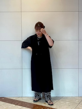 「JEANASIS（ジーナシス）のアイテム（その他アウター）」を使った、MOMOさん（レディース・157cm）の夏コーディネート