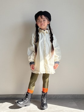 「アイテム（シューズ）」を使った、ふうさん（キッズ・110cm）の秋コーディネート