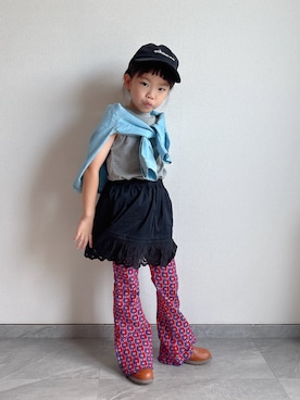 「アイテム（パンツ）」を使った、ふうさん（キッズ・110cm）の夏コーディネート