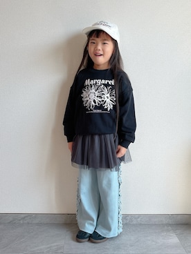 「アイテム（トップス）」を使った、ふうさん（キッズ・110cm）の冬コーディネート