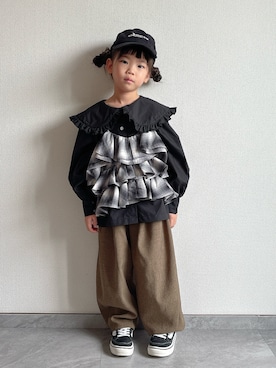 「アイテム（キャミソール）」を使った、ふうさん（キッズ・110cm）の秋コーディネート