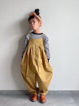「アイテム（Tシャツ/カットソー）」を使った、ふうさん（キッズ・110cm）の秋コーディネート
