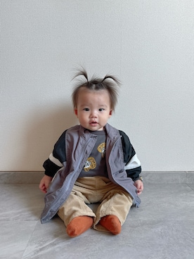 「アイテム（ジャケット/アウター）」を使った、ふうさん（キッズ・110cm）の冬コーディネート