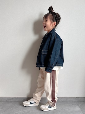 「アイテム（パンツ）」を使った、ふうさん（キッズ・110cm）の秋コーディネート