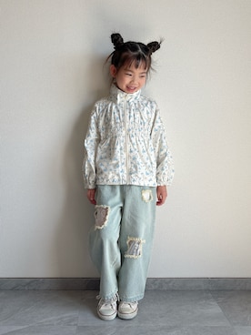 「CIAOPANIC TYPY（チャオパニックティピー）のアイテム（ジャケット/アウター）」を使った、ふうさん（キッズ・110cm）の春コーディネート