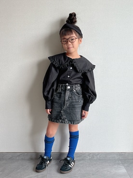 「アイテム（シューズ）」を使った、ふうさん（キッズ・110cm）の秋コーディネート