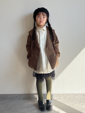 「アイテム（ジャケット/アウター）」を使った、ふうさん（キッズ・110cm）の秋コーディネート
