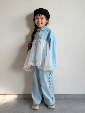「アイテム（シャツ/ブラウス）」を使った、ふうさん（キッズ・110cm）の秋コーディネート