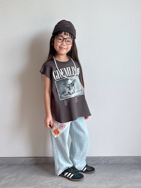 「アイテム（Tシャツ/カットソー）」を使った、ふうさん（キッズ・110cm）の夏コーディネート