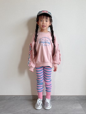 「アイテム（トップス）」を使った、ふうさん（キッズ・110cm）の秋コーディネート