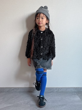 「アイテム（デニムスカート）」を使った、ふうさん（キッズ・110cm）の秋コーディネート