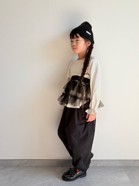 「BREEZE（ブリーズ）のアイテム」を使った、ふうさん（キッズ・110cm）の秋コーディネート