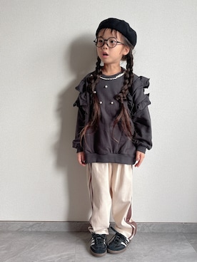 「アイテム（スウェット）」を使った、ふうさん（キッズ・110cm）の秋コーディネート
