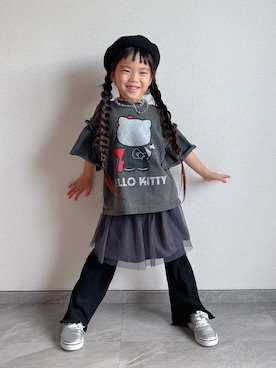 「アイテム（スカート）」を使った、ふうさん（キッズ・110cm）の夏コーディネート