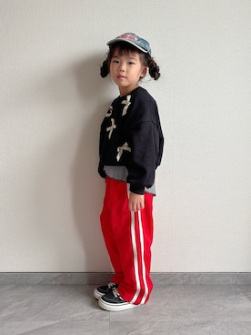 「アイテム（パンツ）」を使った、ふうさん（キッズ・110cm）の秋コーディネート