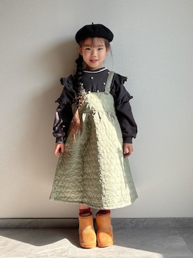 「アイテム（スウェット）」を使った、ふうさん（キッズ・110cm）の冬コーディネート