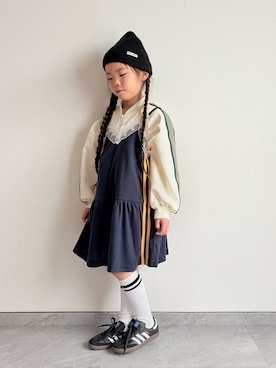 「CIAOPANIC TYPY（チャオパニックティピー）のアイテム（ブルゾン）」を使った、ふうさん（キッズ・110cm）の秋コーディネート
