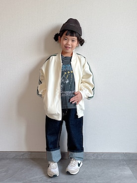 「アイテム（ジャケット/アウター）」を使った、ふうさん（キッズ・110cm）の秋コーディネート