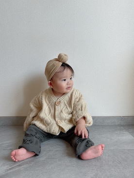 「アイテム（トップス）」を使った、ふうさん（キッズ・110cm）の冬コーディネート