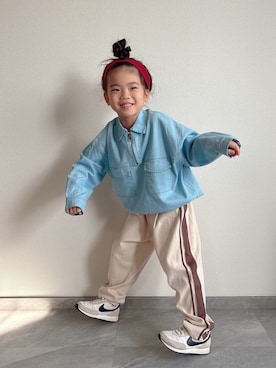 「アイテム（シャツ/ブラウス）」を使った、ふうさん（キッズ・110cm）の秋コーディネート