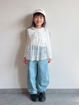 「Birthday（バースデイ）のアイテム」を使った、ふうさん（キッズ・110cm）の冬コーディネート