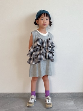 「アイテム（キャミソール）」を使った、ふうさん（キッズ・110cm）の夏コーディネート