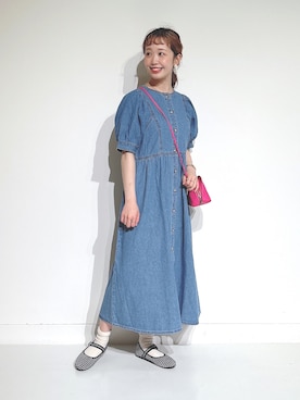 「袖ボリューム」｜「アイテム（その他シューズ）」を使った、Y u k iさん（レディース・162cm）の春コーディネート