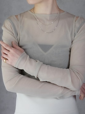 「ピンキーリング」｜ISOLATION JEWELRYさん（レディース・159cm）の春コーディネート
