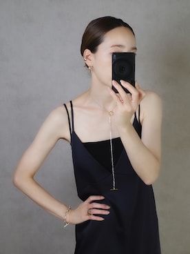 「アイテム（イヤーカフ）」を使った、ISOLATION JEWELRYさん（レディース・159cm）の夏コーディネート