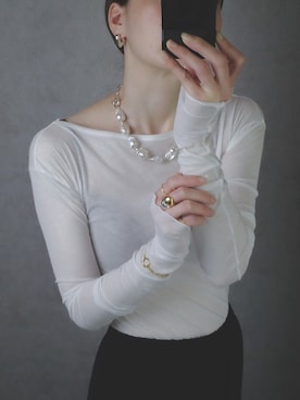 「ISOLATION（アイソレーション）のアイテム」を使った、ISOLATION JEWELRYさん（レディース・159cm）の夏コーディネート