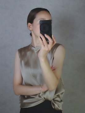 「アイテム（イヤーカフ）」を使った、ISOLATION JEWELRYさん（レディース・159cm）の夏コーディネート