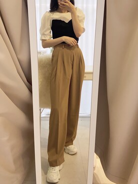 「titty＆Co. PETIT（ティティアンドコープティ）のアイテム」を使った、𝒩𝒶𝓃𝒶🐈さん（レディース・158cm）の夏コーディネート