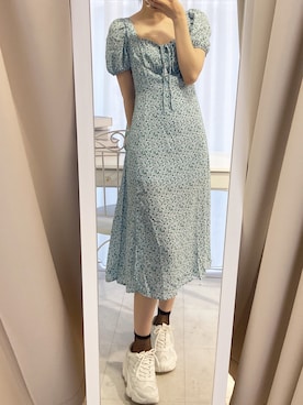 「titty＆Co. PETIT（ティティアンドコープティ）のアイテム」を使った、𝒩𝒶𝓃𝒶🐈さん（レディース・158cm）の夏コーディネート