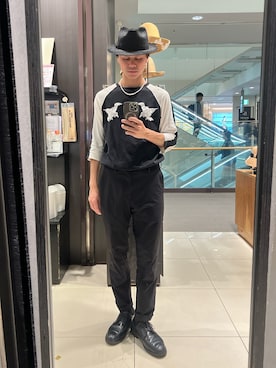 「OVERRIDE（オーバーライド）のアイテム」を使った、RYOTAROさん（メンズ・173cm）の夏コーディネート