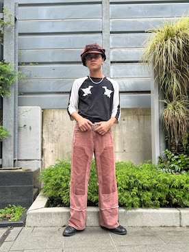 「arth（アース）のアイテム（帽子）」を使った、RYOTAROさん（メンズ・173cm）の秋コーディネート