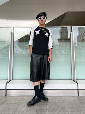 「arth（アース）のアイテム（帽子）」を使った、RYOTAROさん（メンズ・173cm）の夏コーディネート
