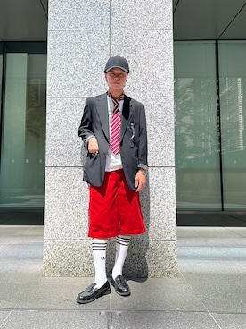 「ローファー×靴下」｜RYOTAROさん（メンズ・173cm）の秋コーディネート