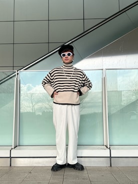 「アイテム（ハンチング/ベレー帽）」を使った、RYOTAROさん（メンズ・173cm）の冬コーディネート