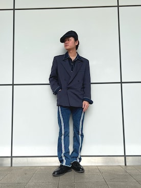 「arth（アース）のアイテム（帽子）」を使った、RYOTAROさん（メンズ・173cm）の春コーディネート