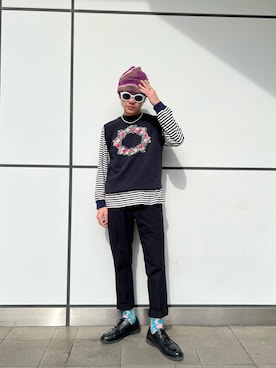 「arth（アース）のアイテム」を使った、RYOTAROさん（メンズ・173cm）の冬コーディネート