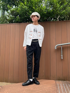 「OVERRIDE（オーバーライド）のアイテム」を使った、RYOTAROさん（メンズ・173cm）の秋コーディネート