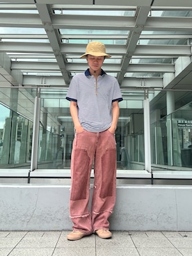 「OVERRIDE（オーバーライド）のアイテム」を使った、RYOTAROさん（メンズ・173cm）の夏コーディネート