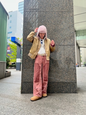 「アイテム（MA-1）」を使った、RYOTAROさん（メンズ・173cm）の秋コーディネート