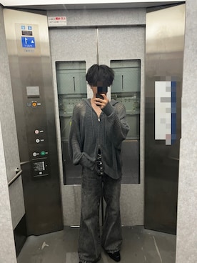 「アイテム（イヤリング）」を使った、懈さん（メンズ・165cm）の秋コーディネート