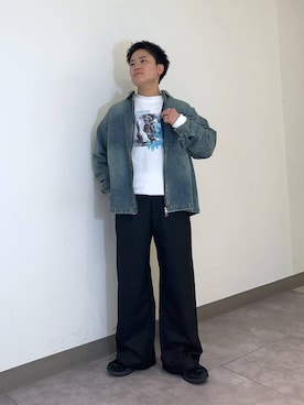 「RAGEBLUE（レイジブルー）のアイテム（ブレスレット）」を使った、shuさん（メンズ・159cm）の冬コーディネート