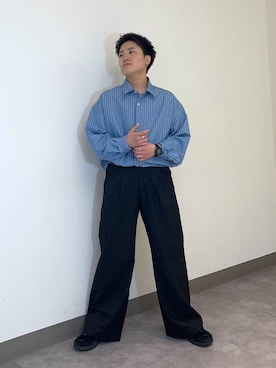 「RAGEBLUE（レイジブルー）のアイテム（パーカー）」を使った、shuさん（メンズ・159cm）の冬コーディネート
