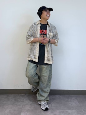 「RAGEBLUE（レイジブルー）のアイテム（腕時計）」を使った、shuさん（メンズ・159cm）の夏コーディネート