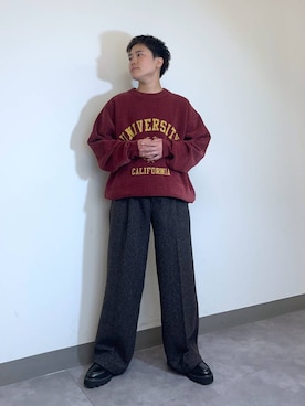 「Ever Trek（エバートレック）のアイテム」を使った、shuさん（メンズ・159cm）の冬コーディネート