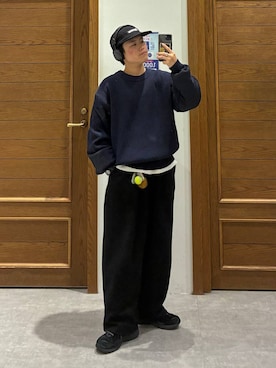 「RAGEBLUE（レイジブルー）のアイテム（パンツ）」を使った、shuさん（メンズ・159cm）の秋コーディネート