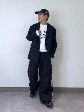 「RAGEBLUE（レイジブルー）のアイテム（テーラードジャケット）」を使った、shuさん（メンズ・159cm）の秋コーディネート